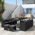 Load image into Gallery viewer, Bali 13PC Outdoor Dining Set-Black
