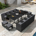 Load image into Gallery viewer, Bali 13PC Outdoor Dining Set-Black
