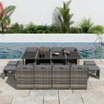 Load image into Gallery viewer, Bali 13PC Outdoor Dining Set-Grey
