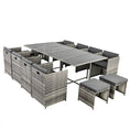 Load image into Gallery viewer, Bali 13PC Outdoor Dining Set-Grey
