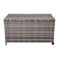 Load image into Gallery viewer, Outdoor PE Wicker Storage Box Garden 320L-Grey
