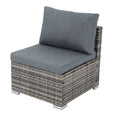 Load image into Gallery viewer, Ottoman-Style Outdoor Lounge Set in Grey
