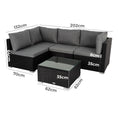 Load image into Gallery viewer, Outdoor Modular Lounge Sofa Bondi-Black
