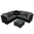 Load image into Gallery viewer, 6PCS Outdoor Modular Lounge Sofa Coogee-Black
