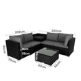 Load image into Gallery viewer, 6PCS Outdoor Modular Lounge Sofa Coogee-Black
