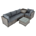 Load image into Gallery viewer, 6PCS Outdoor Modular Lounge Sofa Coogee-Grey
