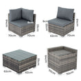 Load image into Gallery viewer, 6PCS Outdoor Modular Lounge Sofa Coogee-Grey
