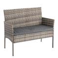 Load image into Gallery viewer, 4 Seater Wicker Outdoor Lounge Set - Mixed Grey
