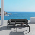 Load image into Gallery viewer, Outdoor Charcoal Grey Minimalist 5 Piece Lounge Set
