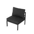 Load image into Gallery viewer, Outdoor Charcoal Grey Minimalist 5 Piece Lounge Set
