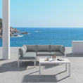 Load image into Gallery viewer, Outdoor White Modern 5 Piece Lounge Set
