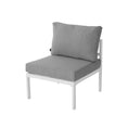 Load image into Gallery viewer, Outdoor White Modern 5 Piece Lounge Set
