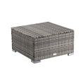 Load image into Gallery viewer, Outdoor wicker ottoman in Grey
