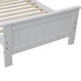 Load image into Gallery viewer, King Single Solid Pine Timber Bed Frame with Bookshelf Storage Headboard- White
