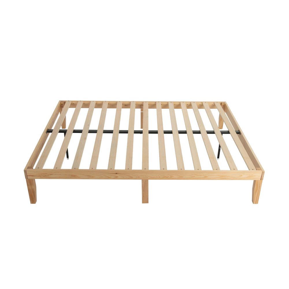 Warm Wooden Natural Bed Base Frame - King Single – Decor Trends