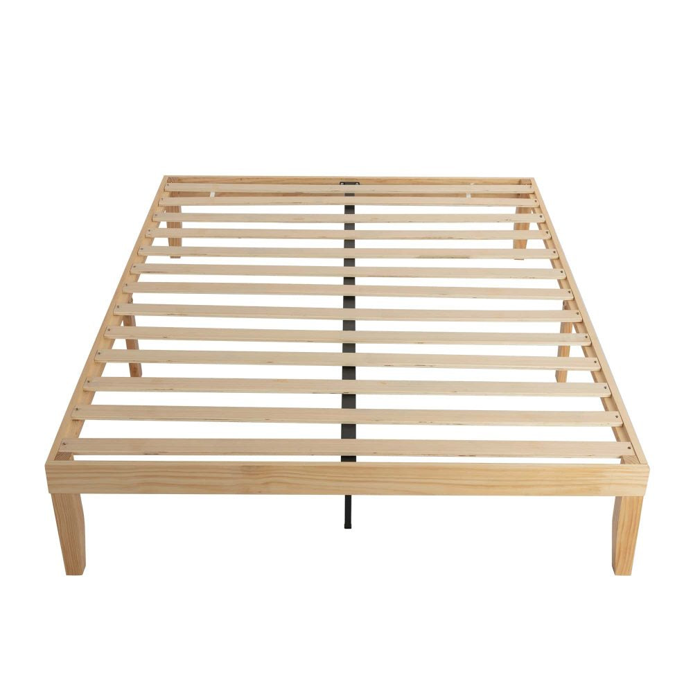 Warm Wooden Natural Bed Base Frame - King Single – Decor Trends