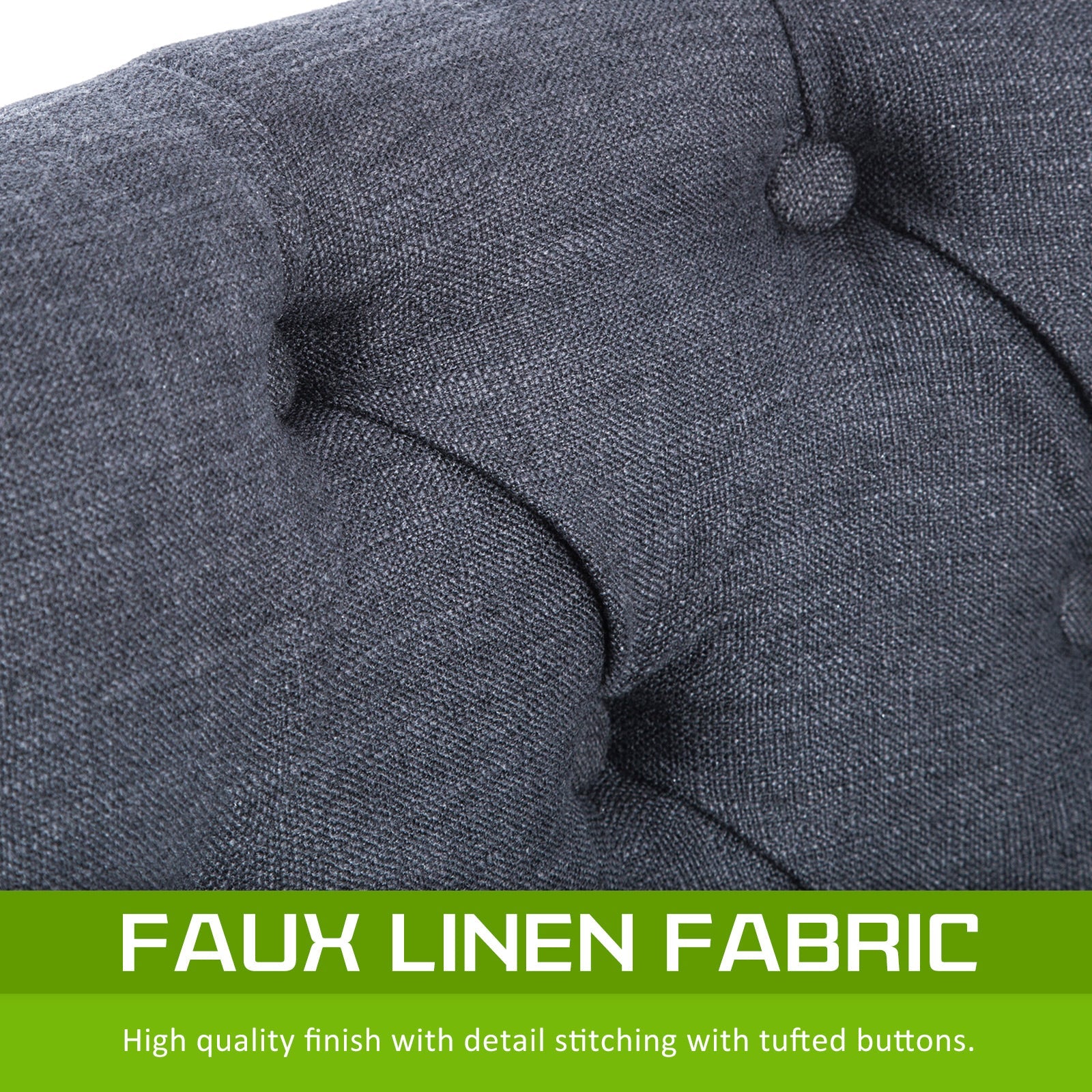 Holly 2 Set Black (Charcoal) French Provincial Dining Chair Amour Oak Leg