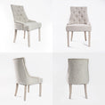 Load image into Gallery viewer, La Bella Cream French Provincial Dining Chair Amour Oak Leg
