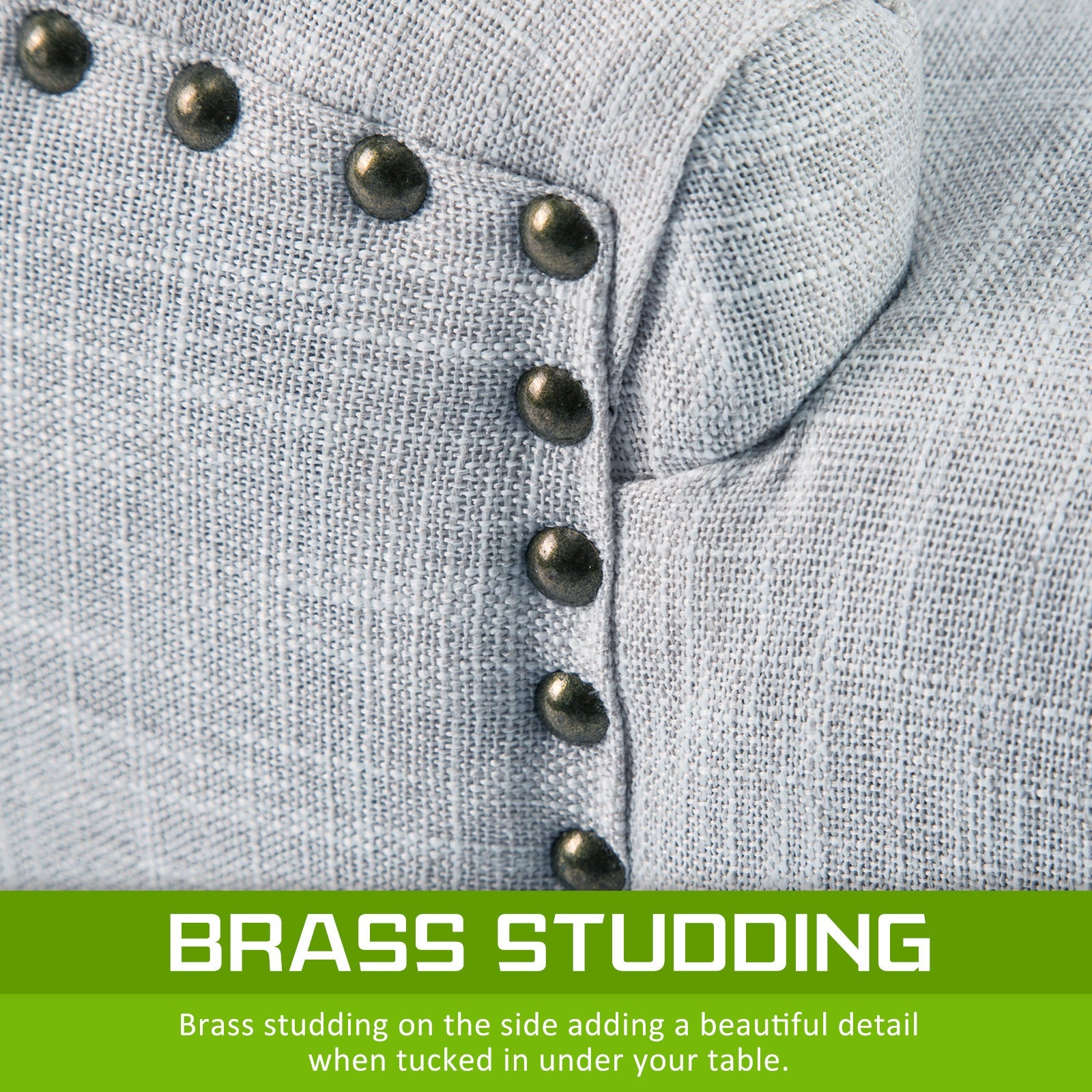 Holly Grey French Provincial Dining Chair Amour Oak Leg