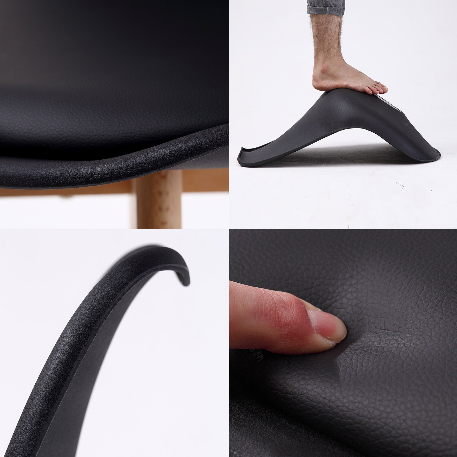 Holly 2 Set Blue Retro Dining  Chair Padded Seat