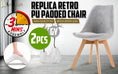 Load image into Gallery viewer, La Bella 2 Set Grey Retro Dining Cafe Chair Padded Seat
