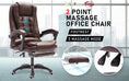 Load image into Gallery viewer, La Bella Espresso Massage Footrest Ergonomic Executive Office Chair
