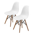Load image into Gallery viewer, La Bella 2 Set White Retro Dining Cafe Chair DSW PP

