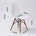 Load image into Gallery viewer, Holly 2 Set White Retro Dining  Chair DSW PP
