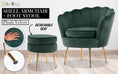 Load image into Gallery viewer, Velvet Armchair + Ottoman Lounge Retro Accent Chair Upholstered Couch Sofa Seater
