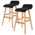 Load image into Gallery viewer, Holly 2 Set 65cm Black Wooden Bar Stool Sophia Fabric
