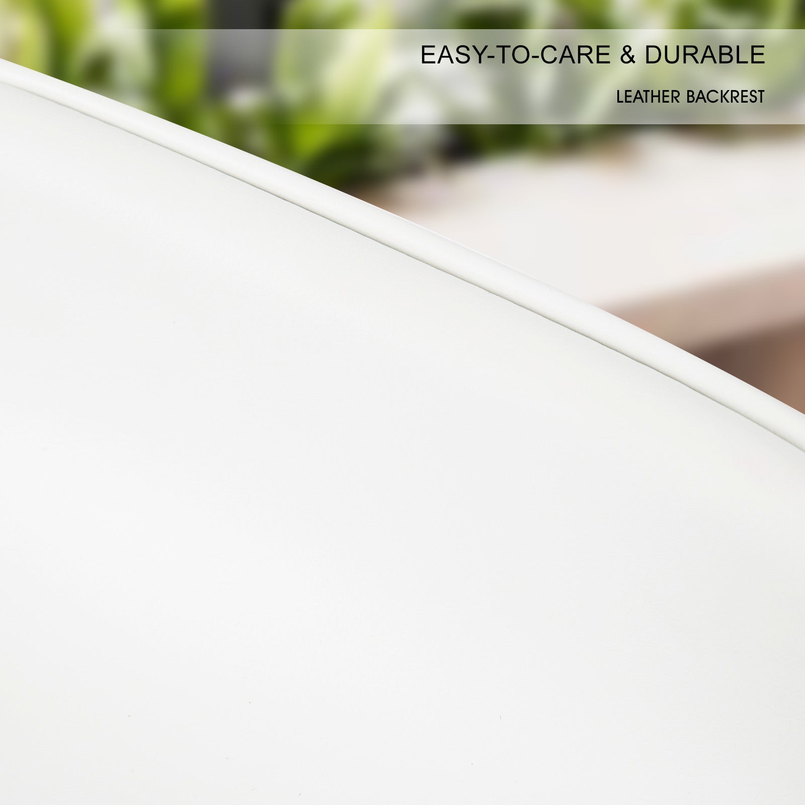 Holly 2 Set 65cm White Brown Wooden Bar Stool Sophia Leather