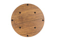 Load image into Gallery viewer, Bianca Vintage Round Coffee Tables Set of 2 Side Tables Robust Steel Frame for Living Room Bedroom Rustic Brown and Black
