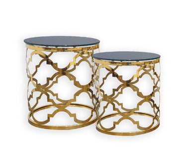 Pedro Stainless Steel Coffee Table - Gold (Set of 4)