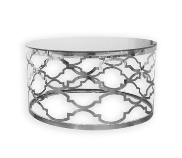 Pedro Stainless Steel Coffee Table - Silver (Set of 4)