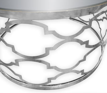 Pedro Stainless Steel Coffee Table - Silver (Set of 4)