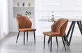 Load image into Gallery viewer, Set of 4 - Cross Pattern Dining Chair - Brown Black Legs
