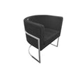 Load image into Gallery viewer, Armchair Lounge Upholstered Accent Chair Couch Seat Sofa Bedroom Seater Tub Dining Black with Silver
