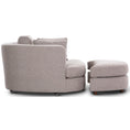 Load image into Gallery viewer, Sunshine Single Sofa Love Chair Fabric Swivel Armchair Ottoman Set - Steel
