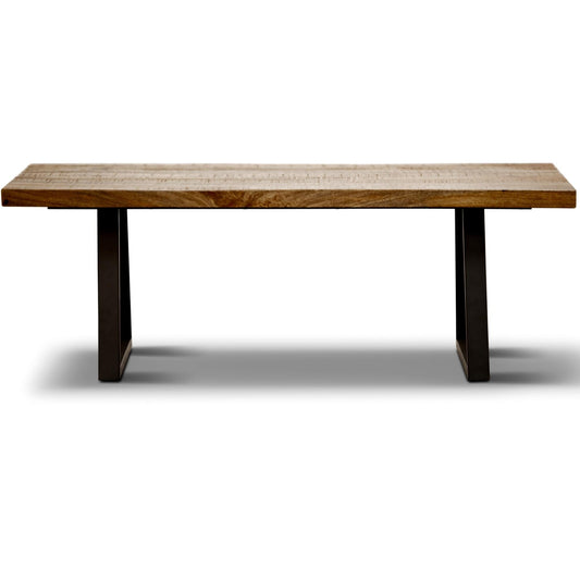 Eden Coffee Table 130cm Live Edge Solid Mango Wood Unique Furniture -