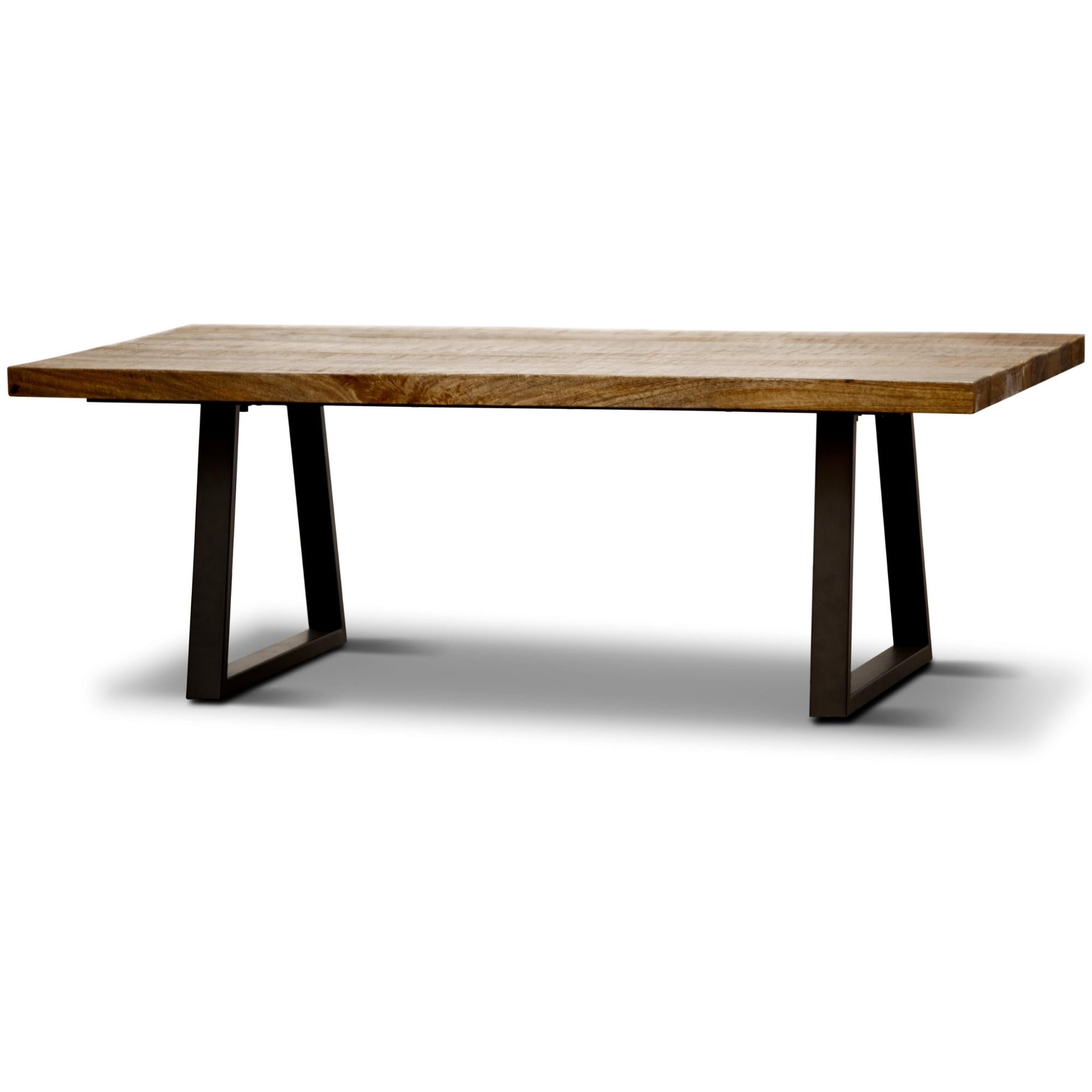 Eden Coffee Table 130cm Live Edge Solid Mango Wood Unique Furniture -