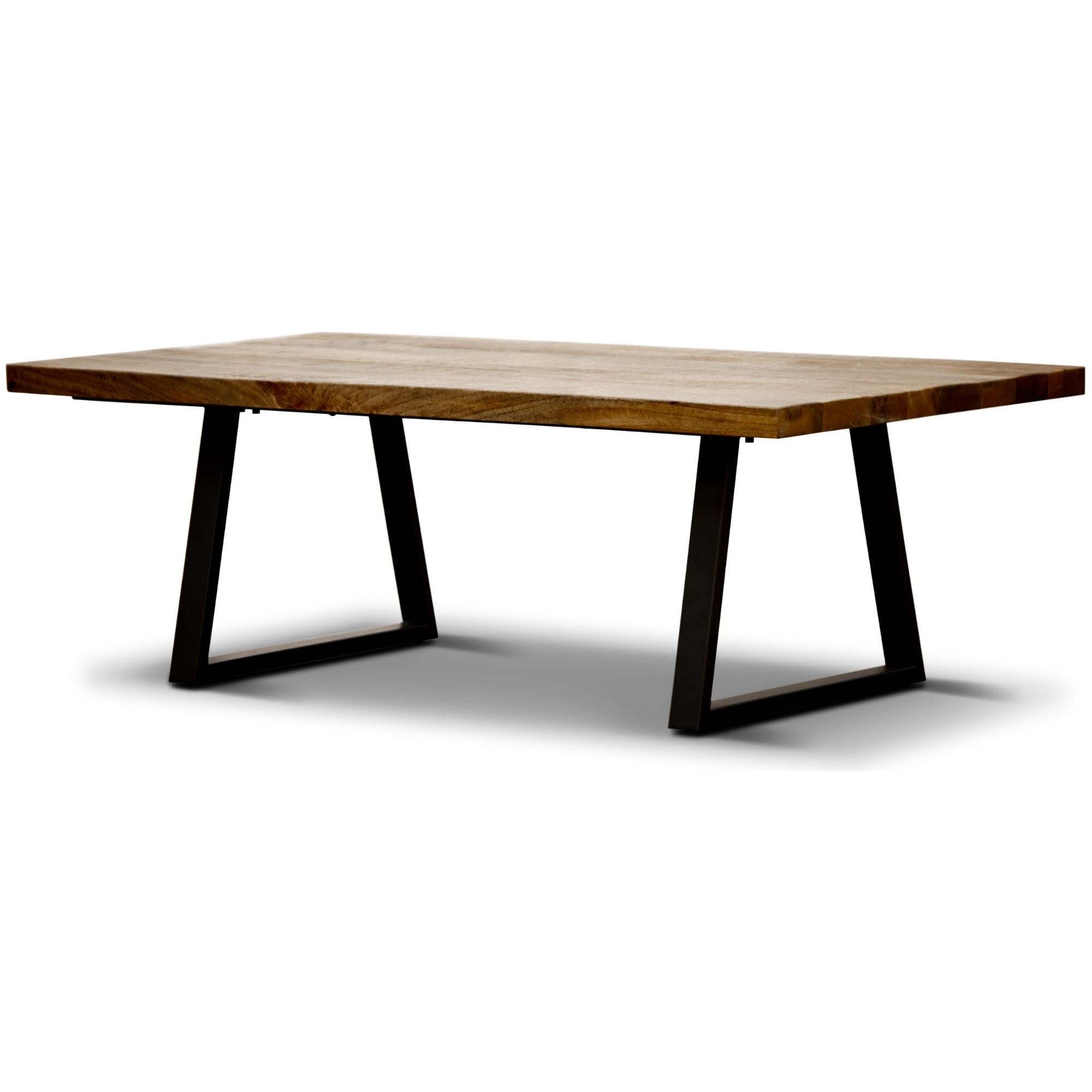 Eden Coffee Table 130cm Live Edge Solid Mango Wood Unique Furniture -