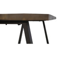 Load image into Gallery viewer, Begonia 7pc Dining Set 180cm Live Edge Table 6 Charcoal Fabric Chair Mango Wood
