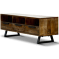 Load image into Gallery viewer, Begonia ETU Entertainment TV Unit 150cm 3 Drawer Mango Wood Unique Furniture

