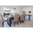 Load image into Gallery viewer, Begonia 9pc Dining Set 220cm Live Edge Table 8 Beige Fabric Chair Mango Wood
