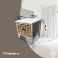 Load image into Gallery viewer, Tara Bedside 1 Chest of Drawers Cane Bedroom Kitchen Bathroom Storage Cabinet
