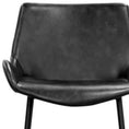 Load image into Gallery viewer, Brando  Set of 2 PU Leather Upholstered Bar Chair Metal Leg Stool Vintage Grey
