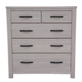 Load image into Gallery viewer, Foxglove Tallboy 5 Chest of Drawers Solid Ash Wood Bed Storage Cabinet - White
