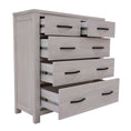 Load image into Gallery viewer, Foxglove Tallboy 5 Chest of Drawers Solid Ash Wood Bed Storage Cabinet - White
