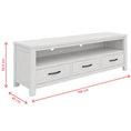 Load image into Gallery viewer, Foxglove ETU Entertainment TV Unit 166cm 3 Drawer Solid Mt Ash Wood - White
