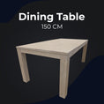 Load image into Gallery viewer, Foxglove Dining Table 150cm Solid Mt Ash Wood Home Dinner Furniture - White
